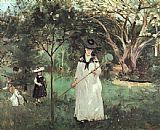 Berthe Morisot The Butterfly Chase painting
